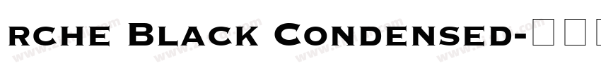 rche Black Condensed字体转换
